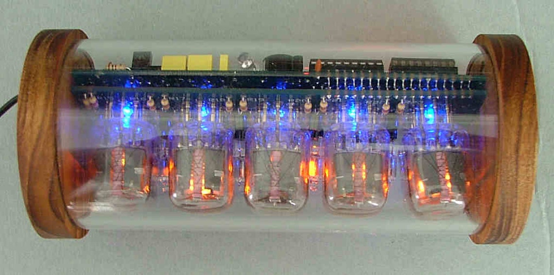 5tube Nixie Clock V3 DIY Kit With Perspex and Oak Case Etsy