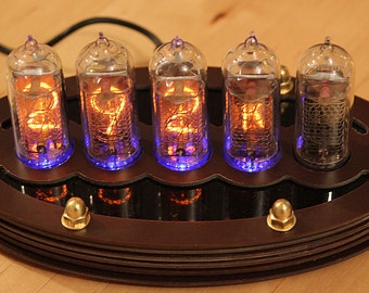 5-tube Nixie Thermometer V2 (DIY Kit, with paxolin top)