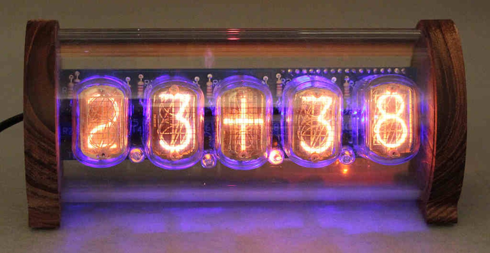 5tube Nixie Clock V3 DIY Kit, With Perspex and Oak Case Etsy