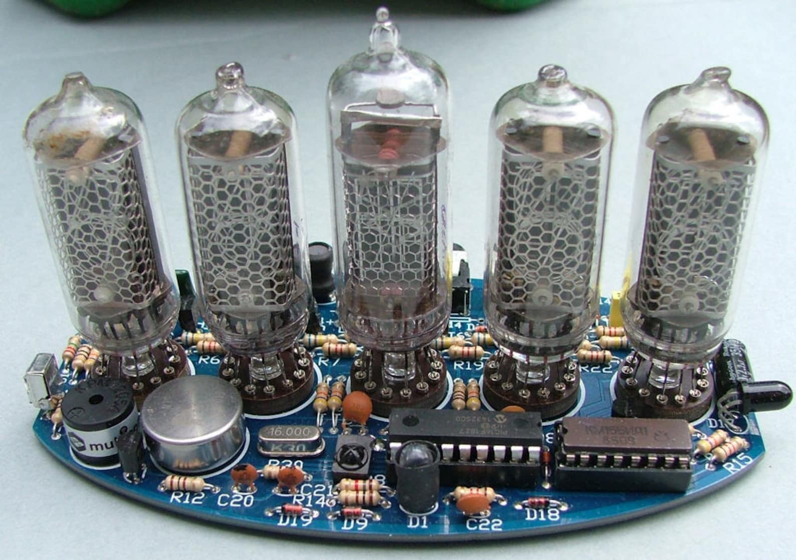 5tube Nixie Clock V2 DIY Kit With Copper Top Etsy