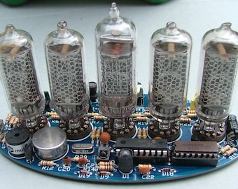 5-tube Nixie Clock V2 (DIY Kit, with copper top)