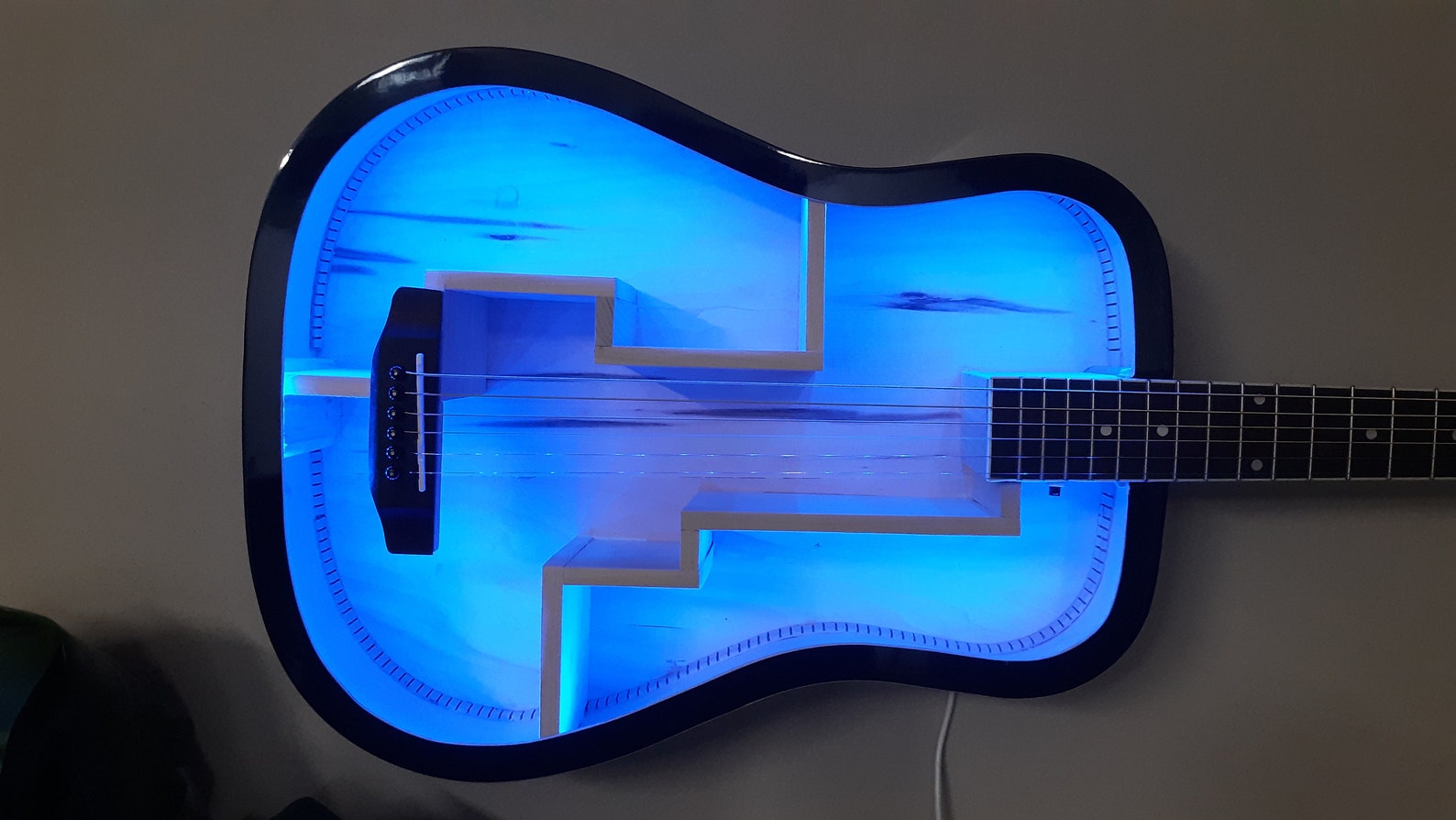 Guitar Shelf 153. Recycled Acoustic Guitar Wall Hanging Etsy