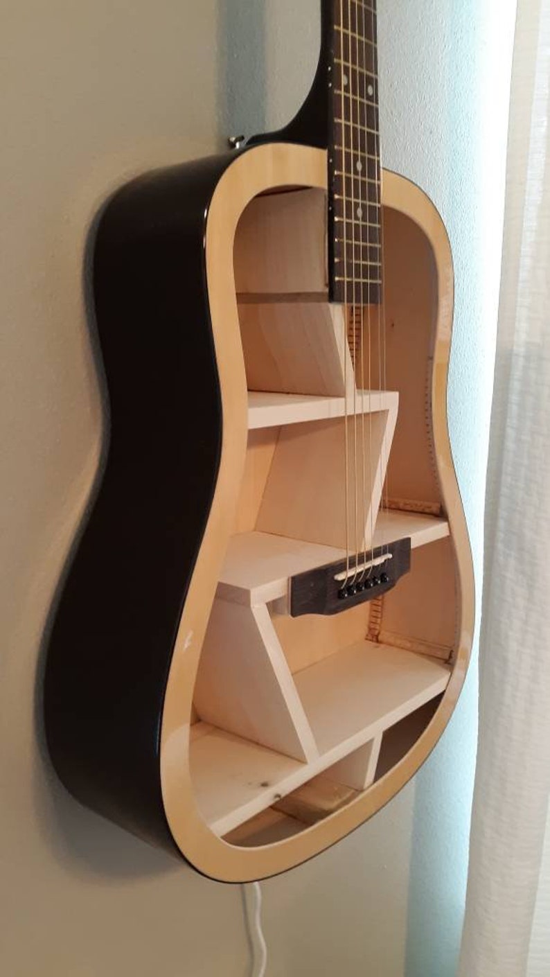 Guitar Shelf 134. Repurposed acoustic guitar with custom Etsy