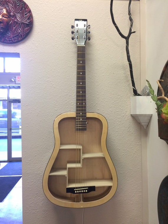 Upcycled guitar shelf deals