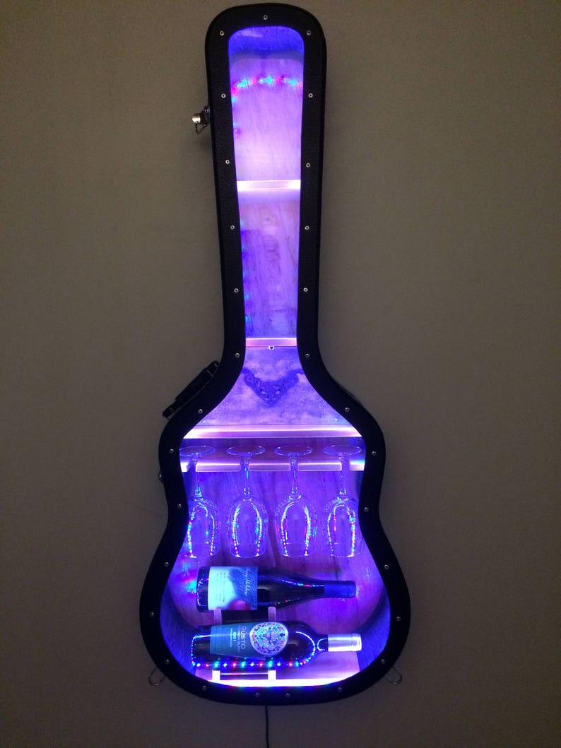 Etagère Murale Détui Guitare 10 Recyclé Etui Guitare Avec Etsy