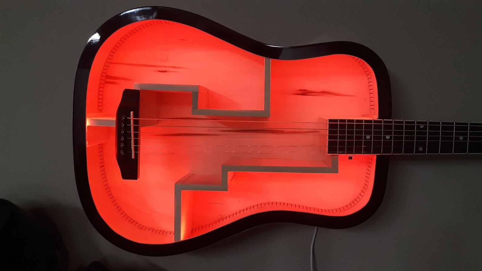 Guitar Shelf 153. Recycled Acoustic Guitar Wall Hanging Etsy