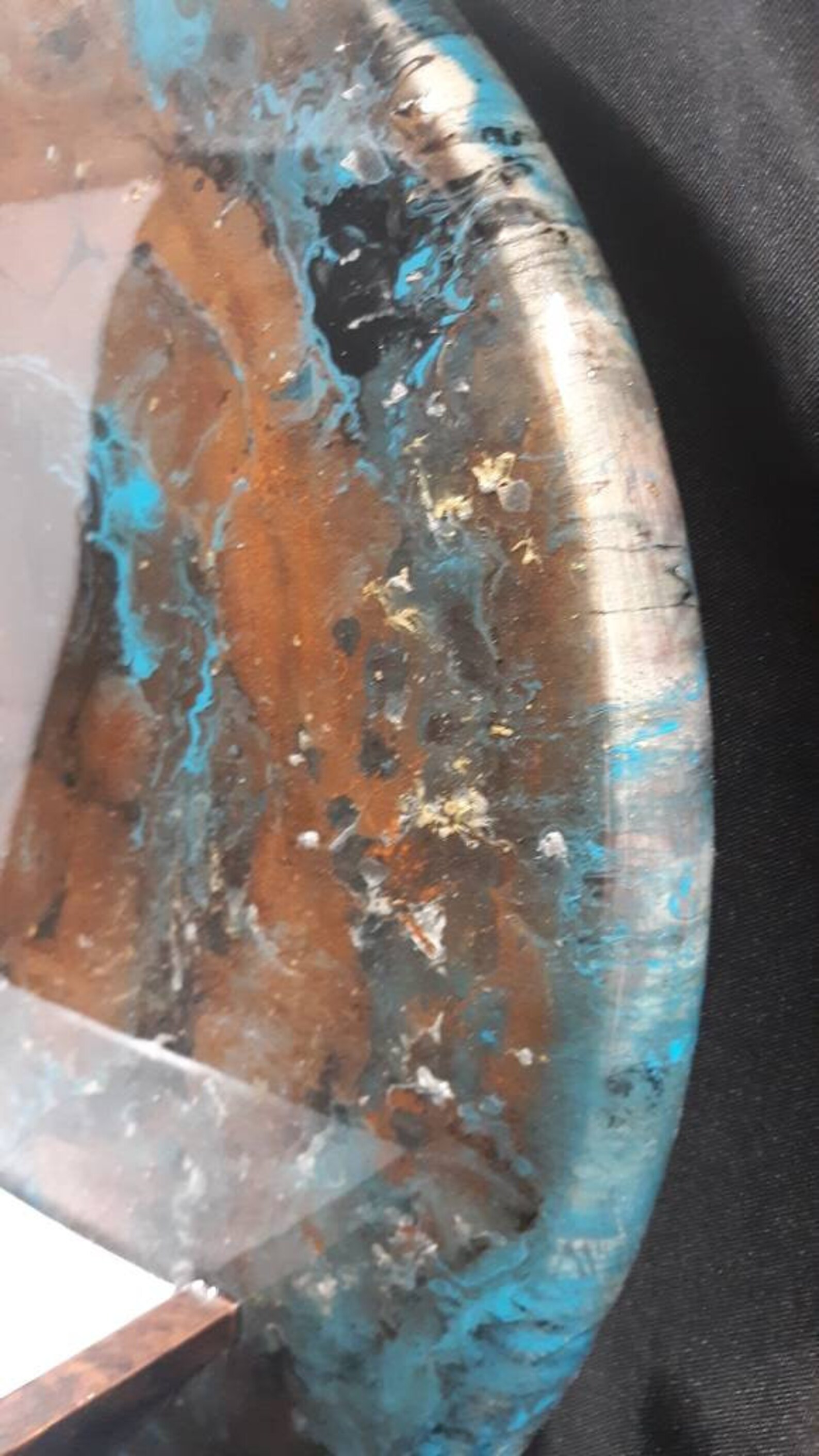 Epoxy Resin Wall Plaque With Wood Shelf. Turquoise and Etsy