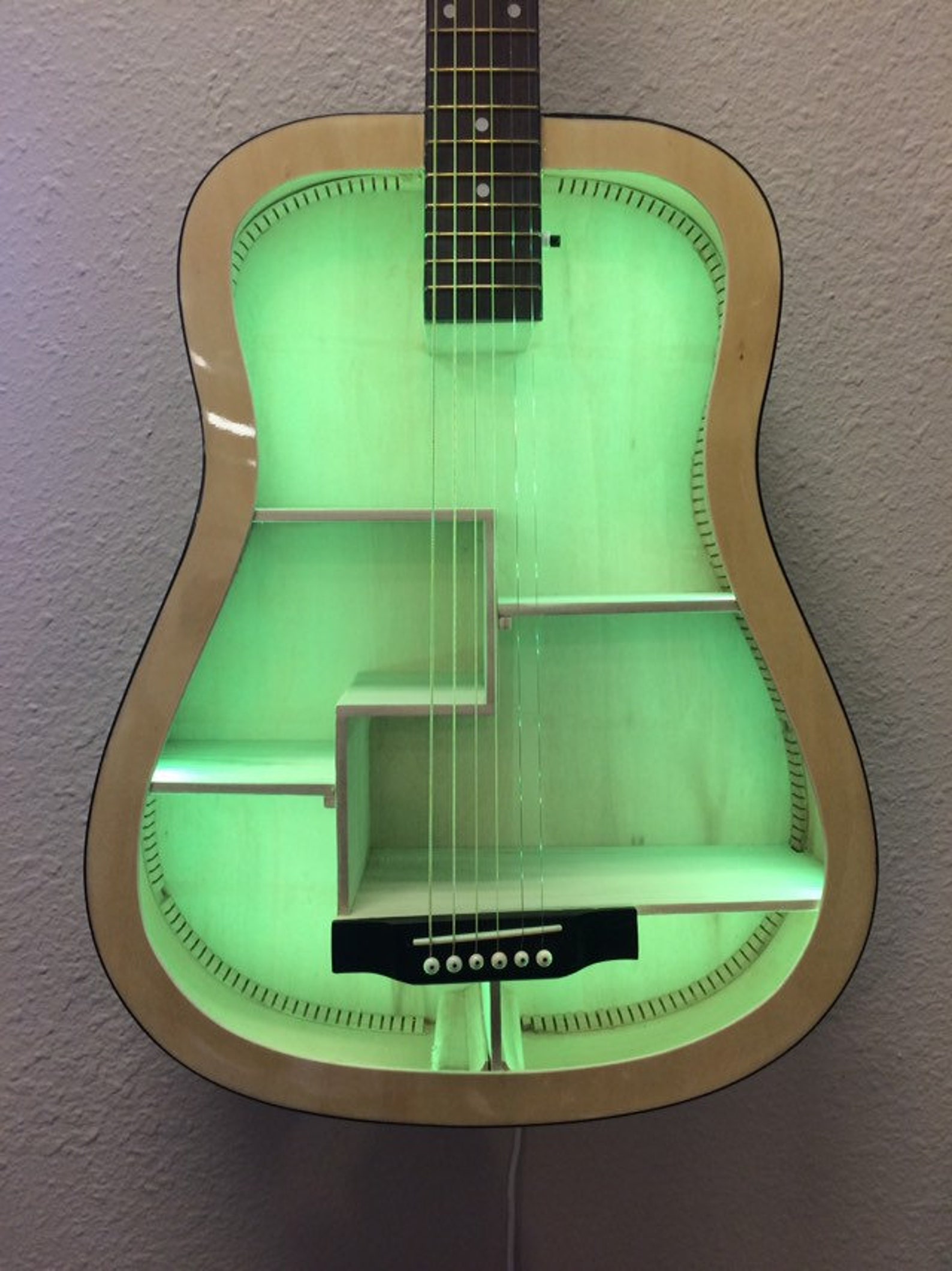 Guitar Shelf 130. Recycled acoustic guitar with custom Etsy