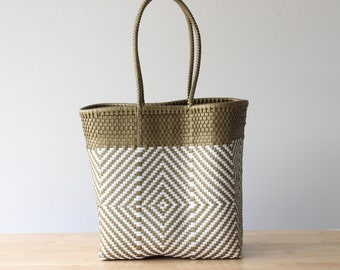 Gold & White Tote Bag by MexiMexi