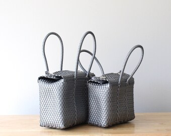 Silver Bundle: Me & Mini-me Handbag by MexiMexi