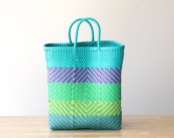 Aqua & Colors Tote Bag by MexiMexi