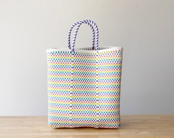 White & Colors Tote Bag by MexiMexi