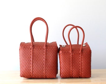 Burnt Orange Bundle: Me & Mini-me Handbag by MexiMexi