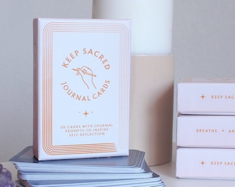 Journaling Card Deck | Mindful Morning| Journal Prompts | Self Reflection| Self Growth | Journal| Writing Prompts