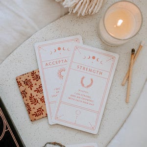 Jeu de cartes d'affirmation | Pont Oracle | Cartes Affirmation | Cartes d'affirmation du jour | Nouveau design de boîte rigide