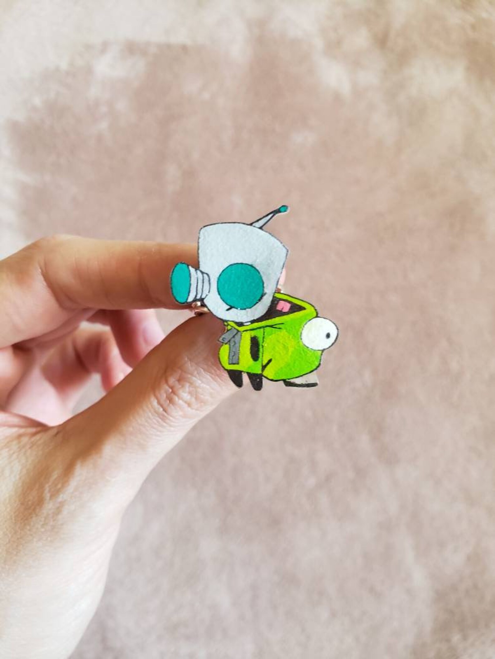 Invader Zim Gir Rings - Etsy