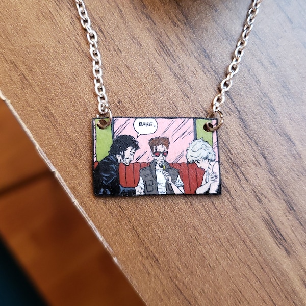 Bang. Preacher Comic Panel Necklace