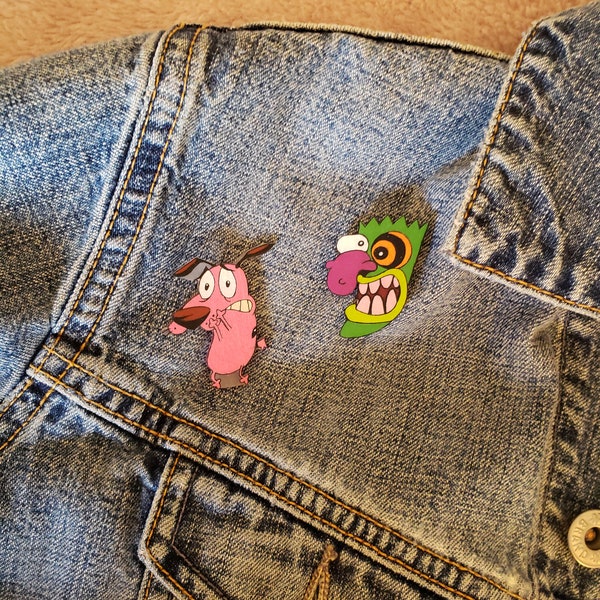 Courage the Cowardly Dog Pins