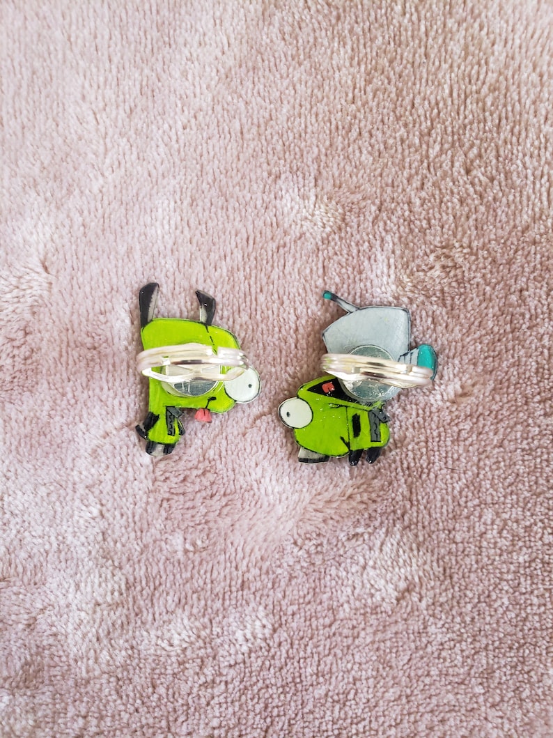 Invader Zim Gir Rings - Etsy