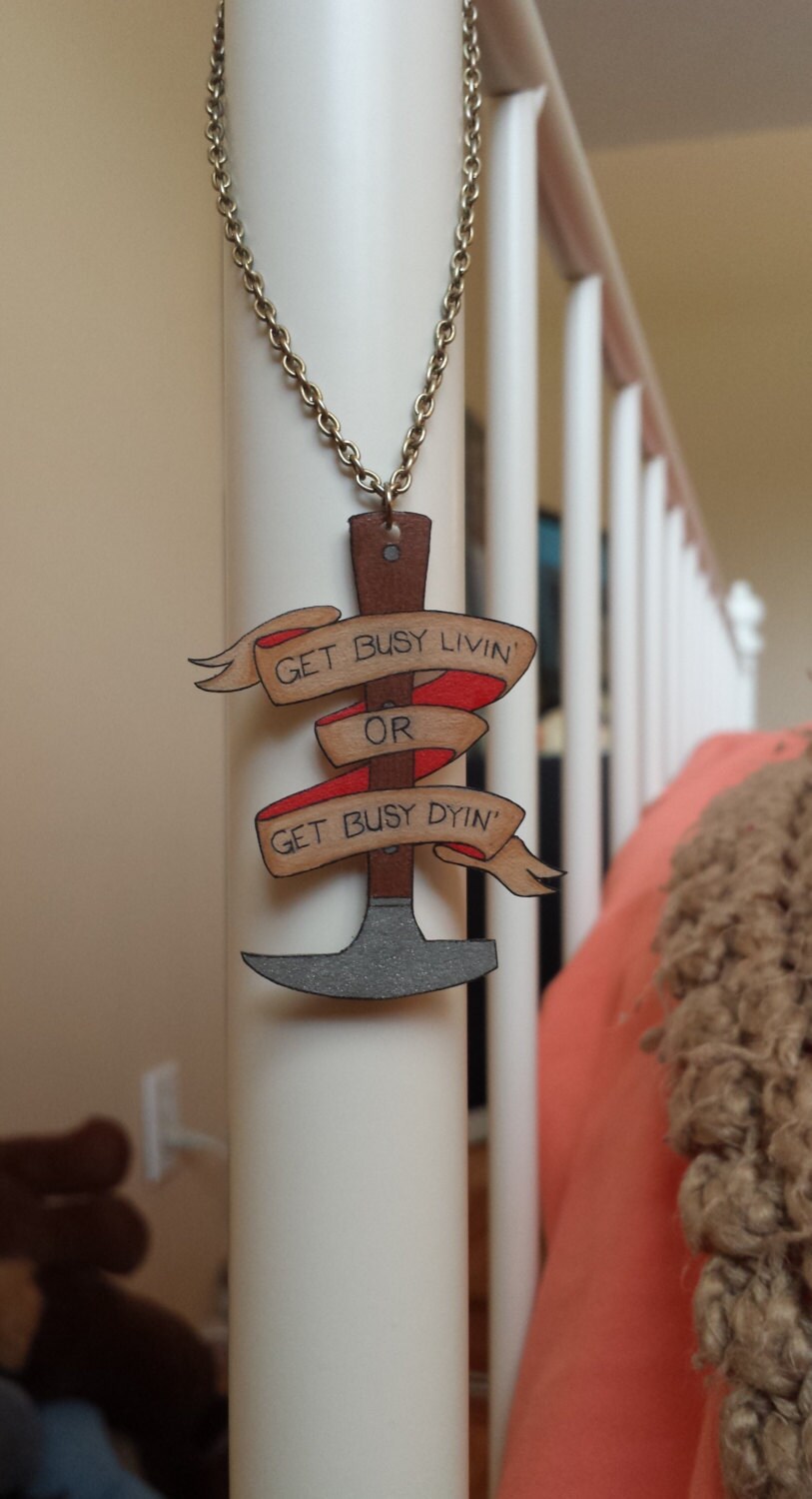 The Shawshank Redemption Rock Hammer Necklace Etsy The Shawshank Redemption Rock Hammer Necklace Etsy