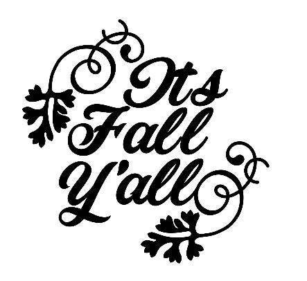Download Its Fall yall SVG/PNG/DXF cricut cut files applique | Etsy
