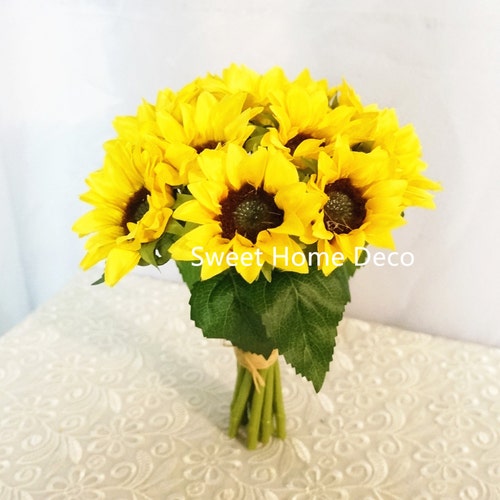 9'' Silk Lotus Flower Bouquet 7 Etsy