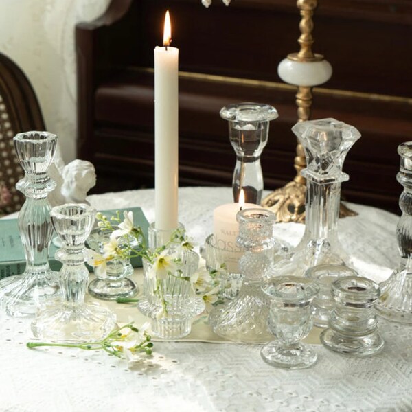 Recycle Glass Candle Etsy