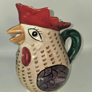 Vintage The Haldon Group Ceramic Rooster Mini Pitcher Creamer 1988 Japan