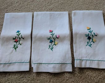 Set of Three Vintage Linens