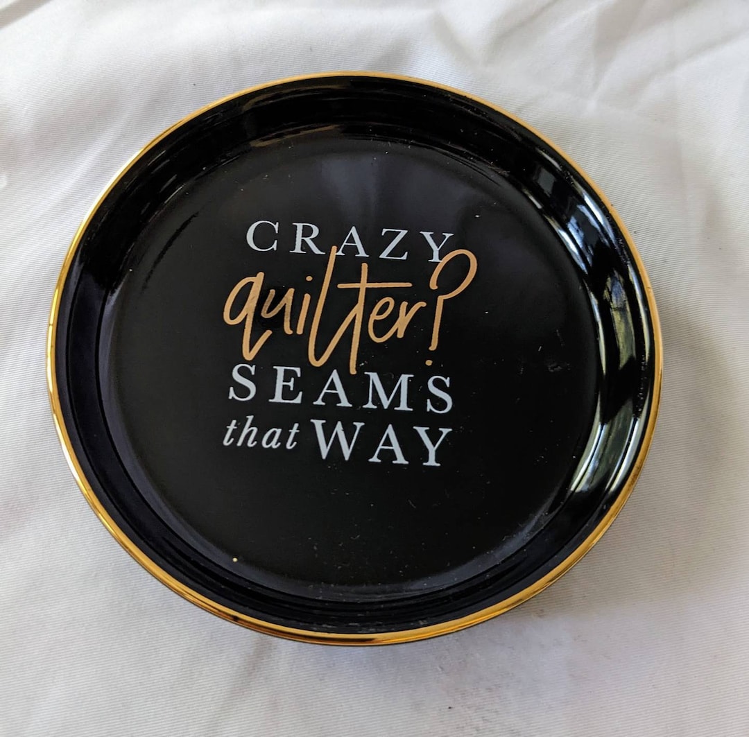Sewology Crazy Quilter Seams That Way Ceramic Pin/needle Dish NEW Etsy