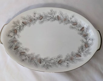 Vintage Sango China Sierra Pines  Ceramic Platter Made in Japan c1960's