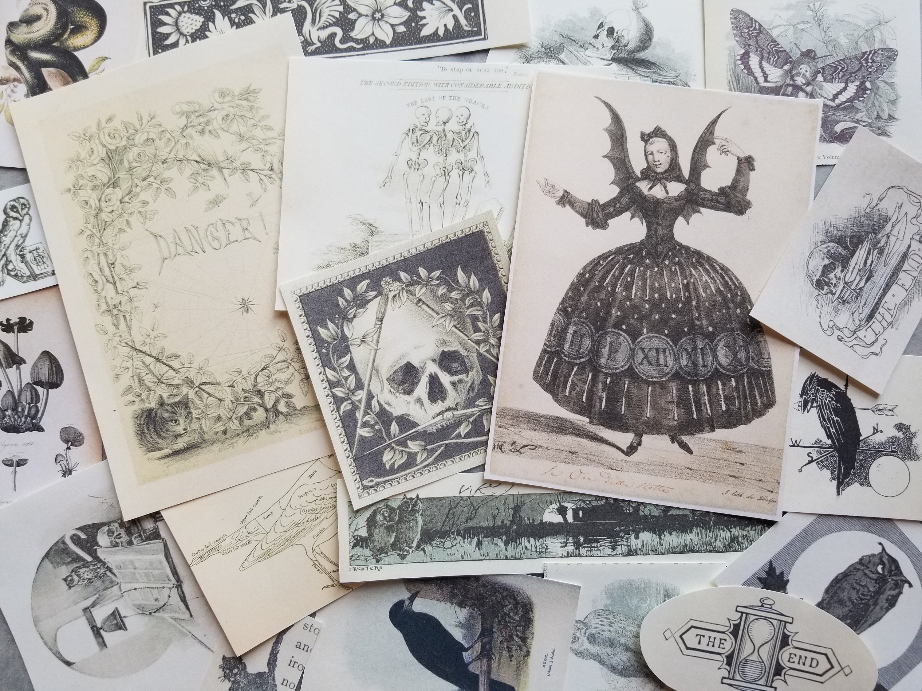 Vintage Witchcraft paper kit - ephemera, photos, illustrations for jo…