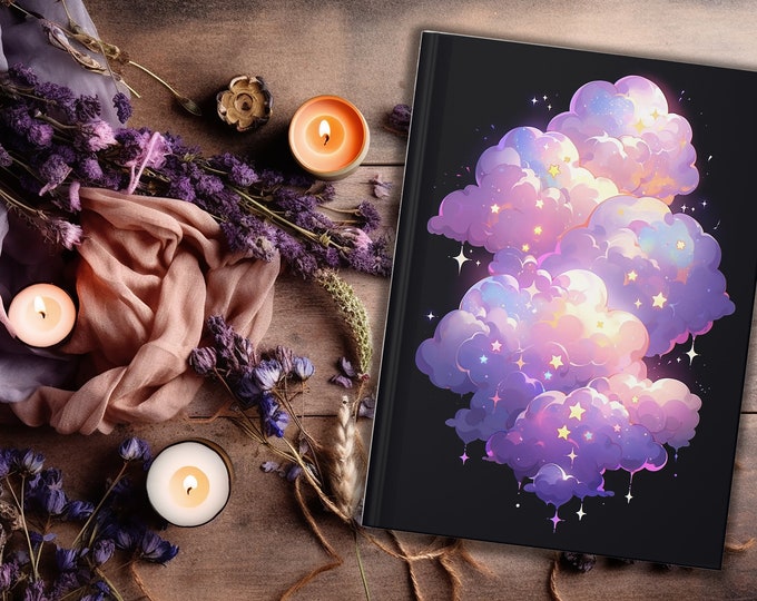 Dream Cloud notebook, journal with lined pages hardcover magical journal cute dream journal pastel dream diary pastel witch gift for witch