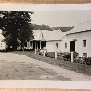Vintage Photo of The Coolidge Home in Plymouth VT, Black & White Photo, Historic Landmark Ephemera, History Lover Memorabilia