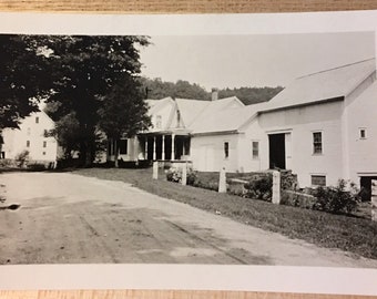 Vintage Photo of The Coolidge Home in Plymouth, VT - Black & White Photo - Ephemera