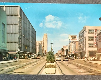 Broad Street, Richmond VA, Main Thoroughfare Capital City of Virginia,  Color by Chris Mayer, Unposted, Postcrossing, Souvenir Ephemera