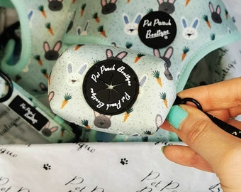 Mint Choc Chip Easter Bunny Dog Poo Bag Holder *FREE roll of poo bags