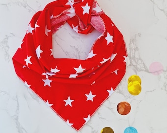 RED Star Puppy / Dog Tie on Bandana