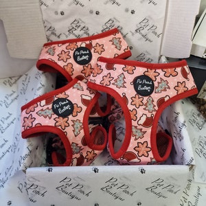 Christmas Cookies Puppy Dog Harness - XS - L