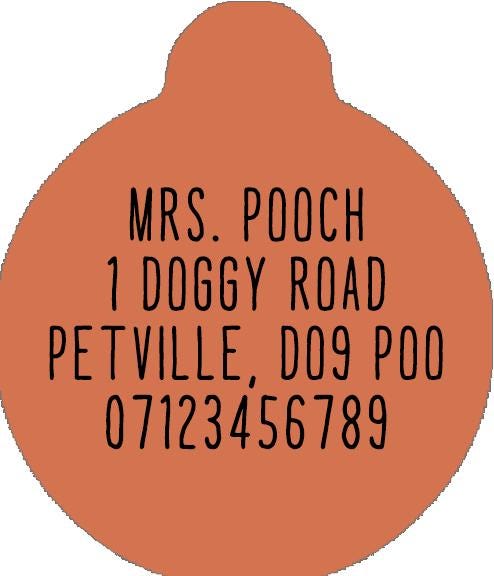 Great Adventure Red Dog Tag..pet ID Tag - Dog Cat Identity Tags