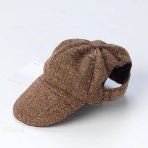 Brown Tweed Cap / Hat for Dogs, Puppies & Kittens