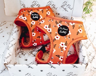 Peach & Ivy Blossom Floral Puppy Dog Harness - Size XS