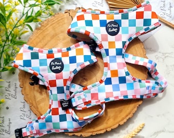 Szelki dla psa lub szczeniaka w kratkę Chunky Check - XS - L