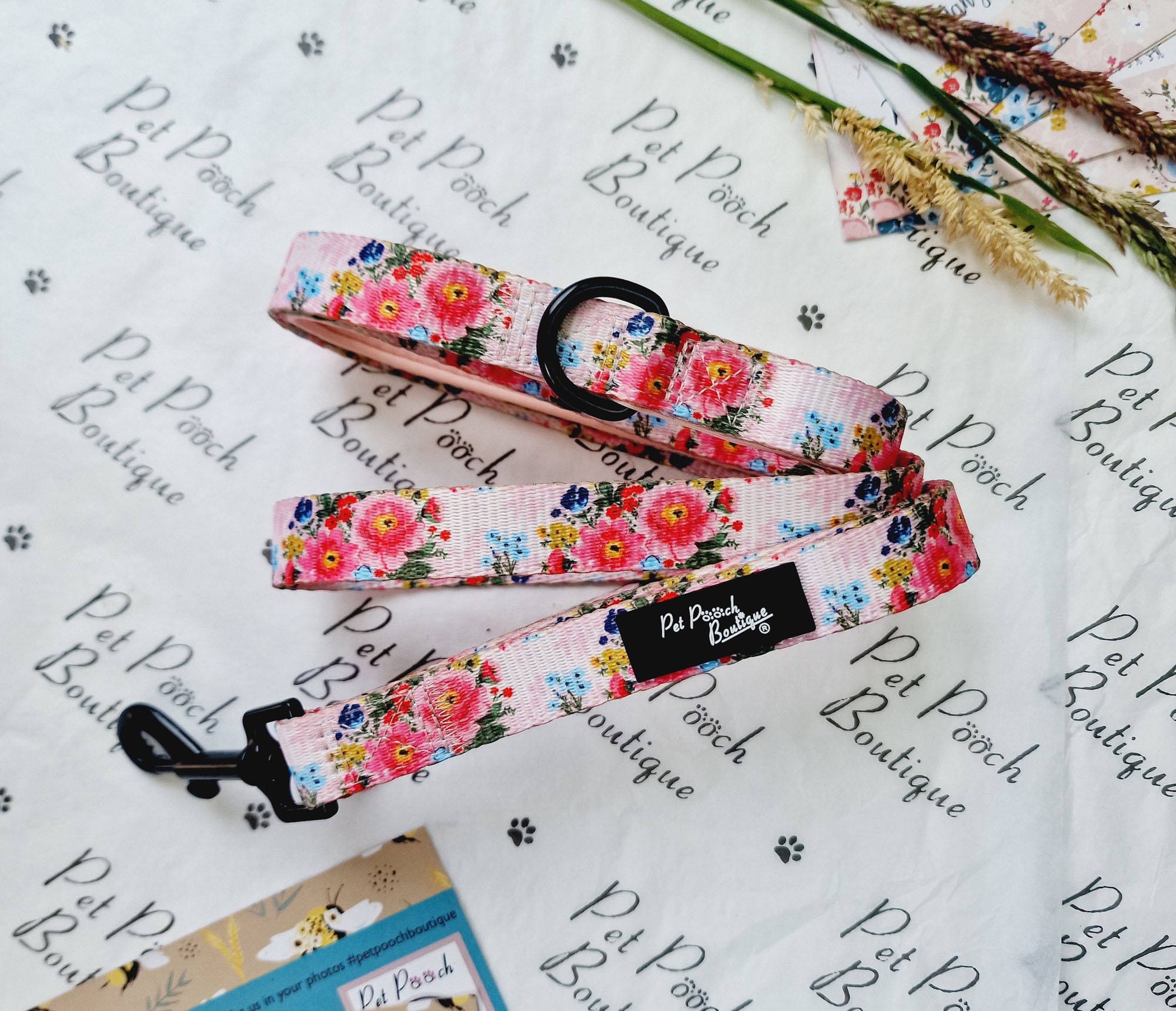 Cottage Floral Dog Lead