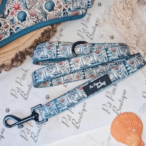 Shipwrecked Nautical Dog Lead (summer/boats/sea life theme)