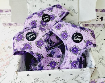 Lavender Florals Puppy Dog Walking Harness - Size XS-L - clearance sale