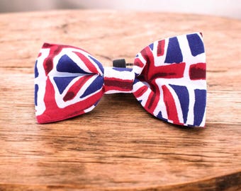 Union Jack Dog Bow Tie - Handmade in the UK