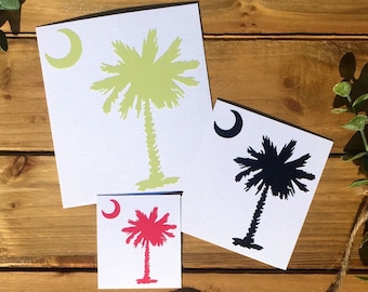 Free Shipping* Palmetto Tree with Crescent Moon Vinyl Decal