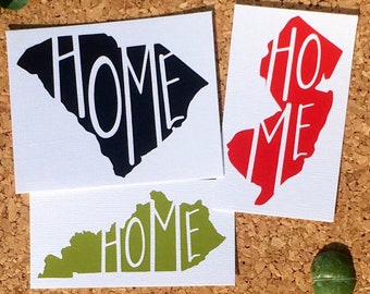 Free Shipping* Home Heart State Decal