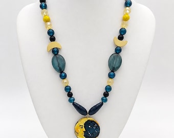 Celestial Crescent Moon Necklace